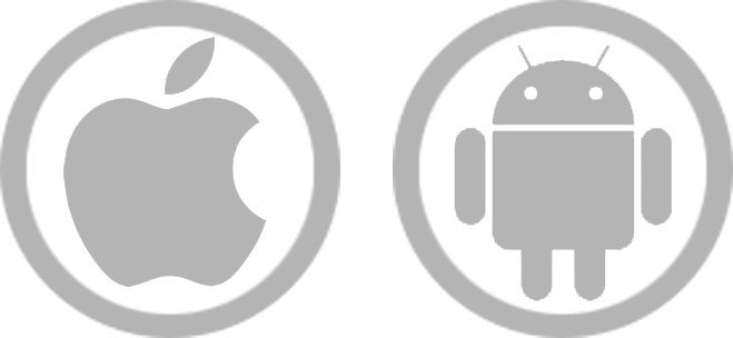 Android and iOS logos
